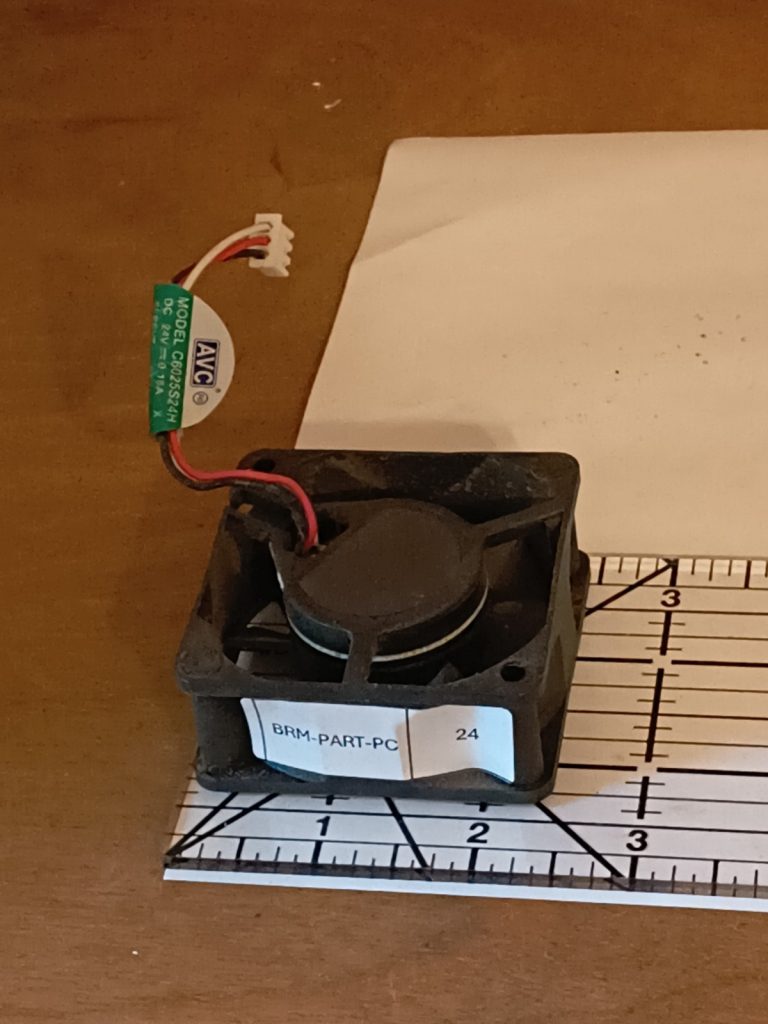 Small Dell internal computer cooling fan with cable connector