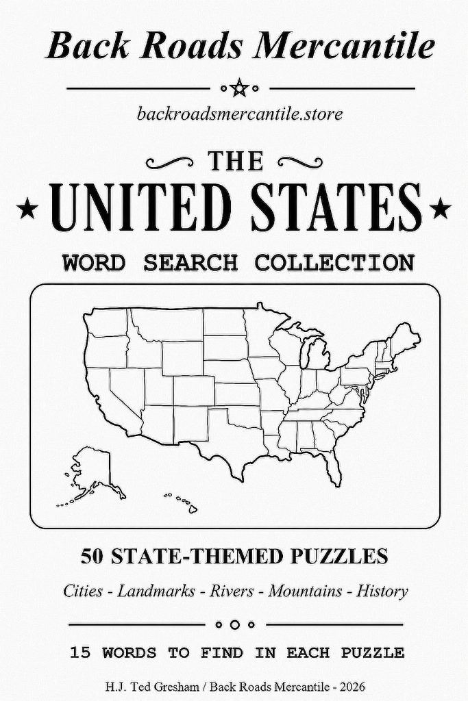 United States Word Search booklet cover