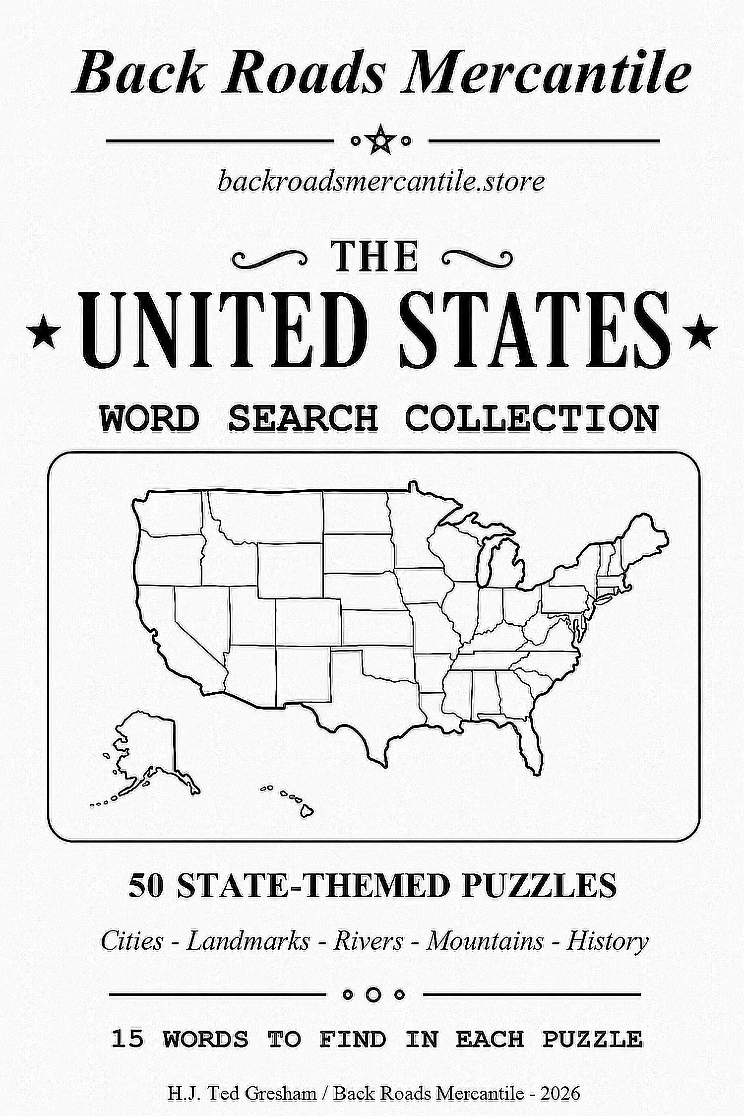 United States Word Search booklet cover