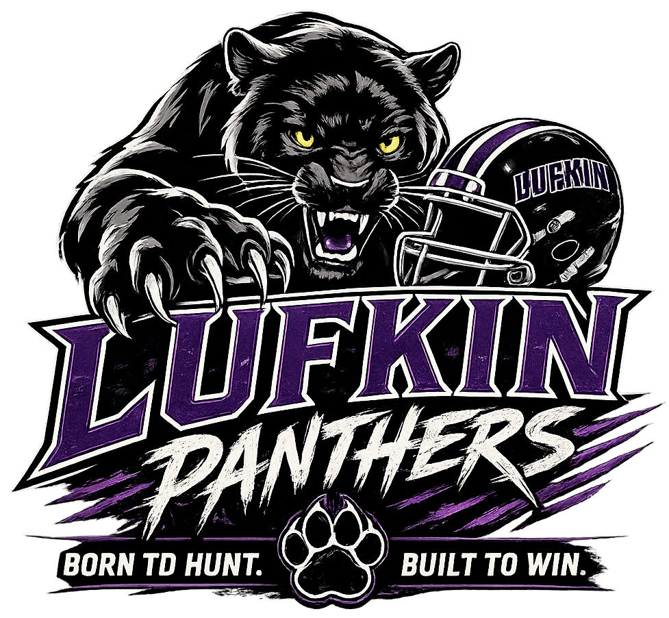 Lufkin Panthers Born to Hunt Built to Win design