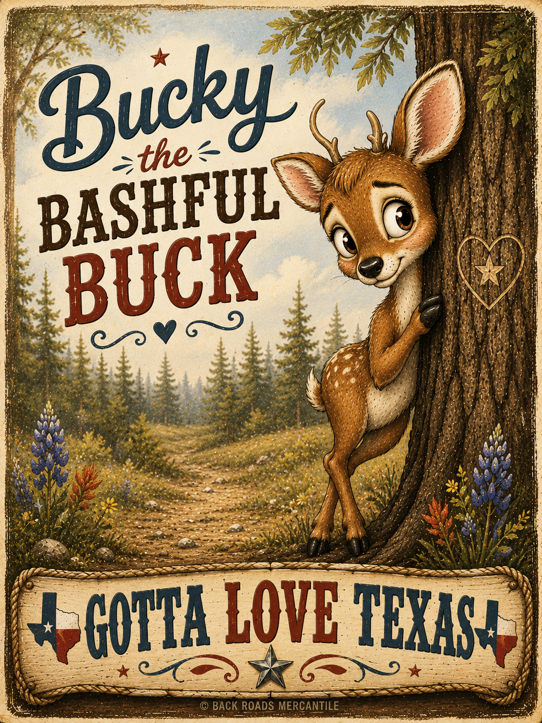 Bucky the bashful buck