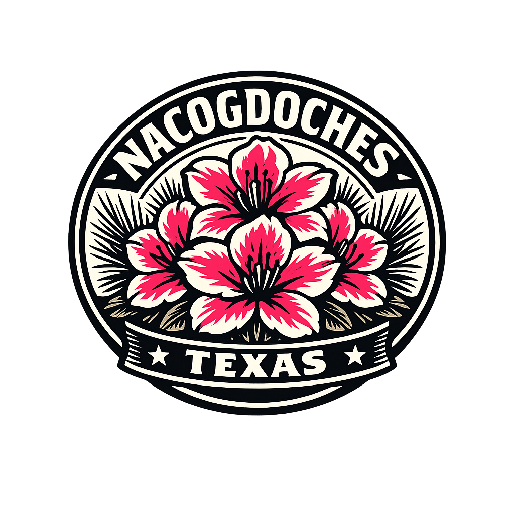 Color Nacogdoches Oldest Town in Texas emblem