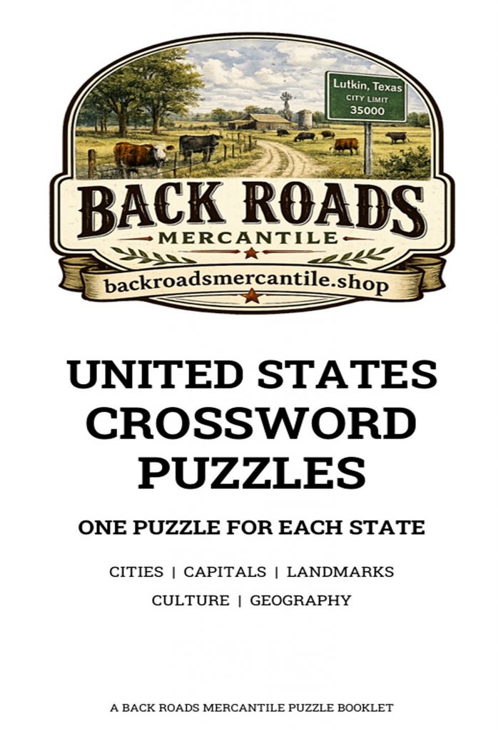 United States Crossword Puzzles booklet cover