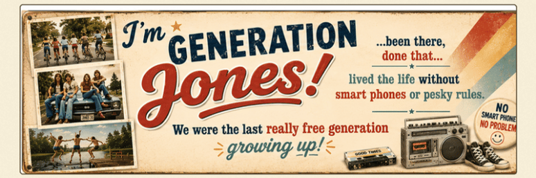 Generation Jones wide collage without dates