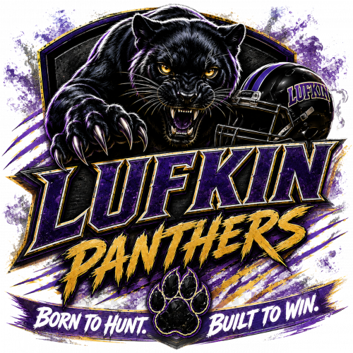 Lufkin Panthers Lufkin Panthers White Shirt Design design