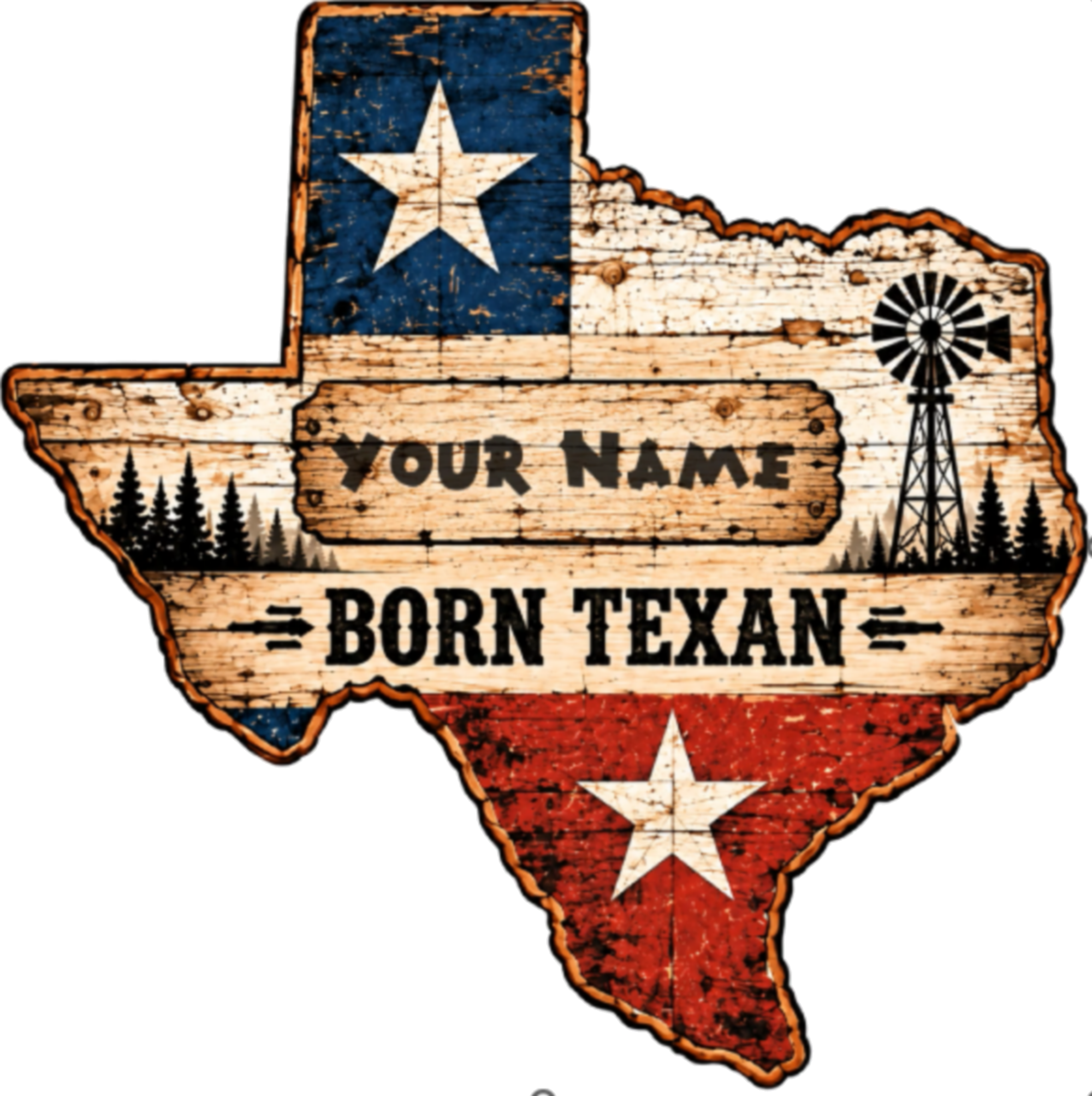 Born Texan personalized design