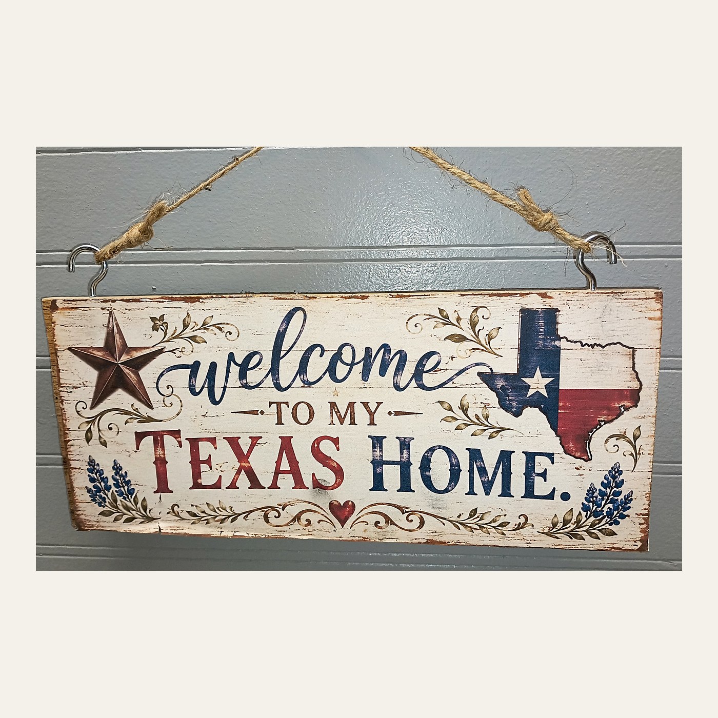 Handmade Texas home plaque