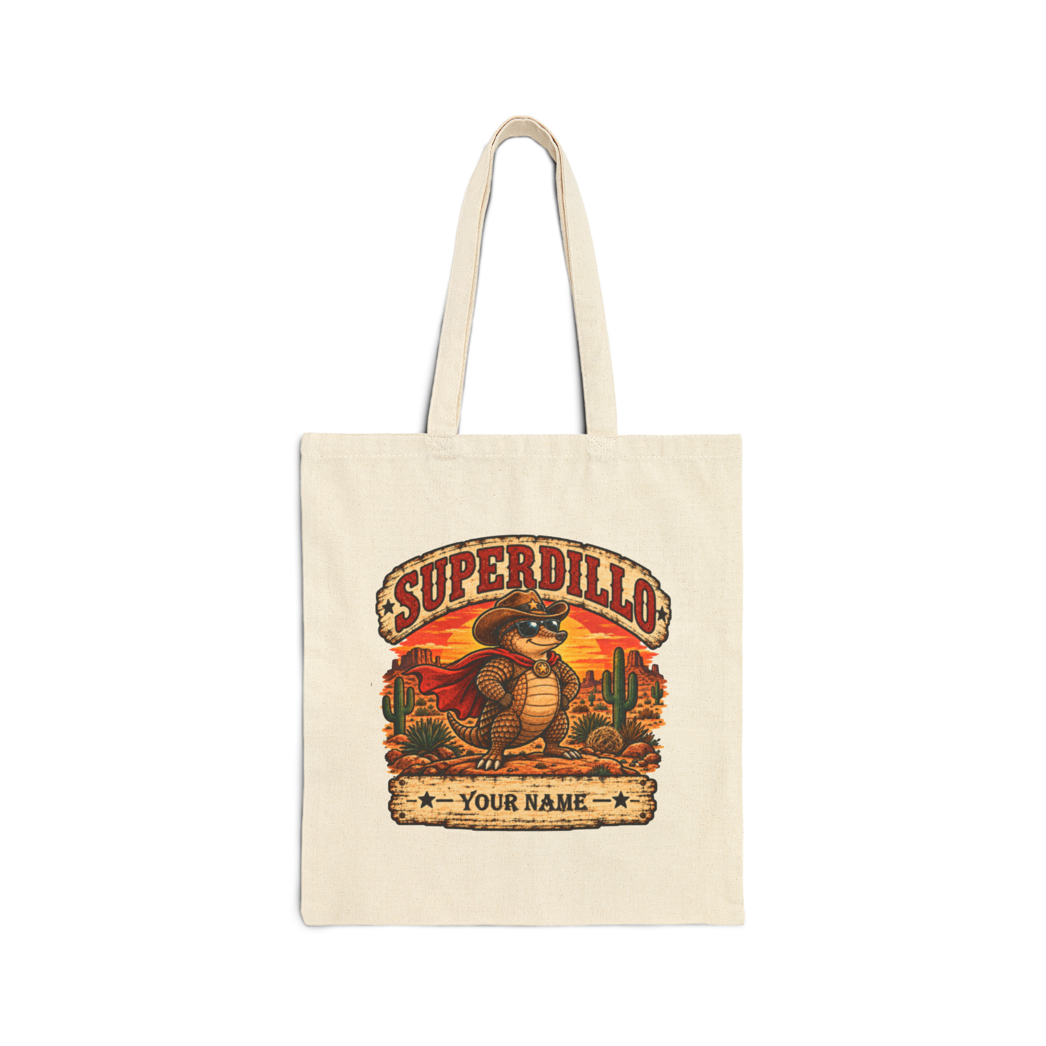 Superdillo design 2 bag mockup