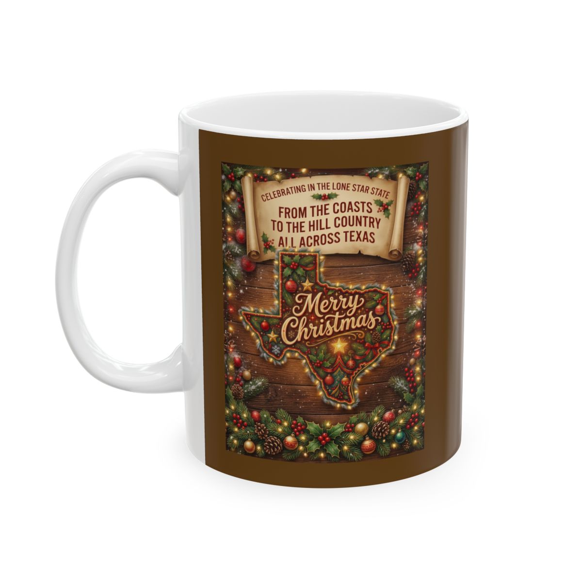 Merry Christmas Across Texas cup