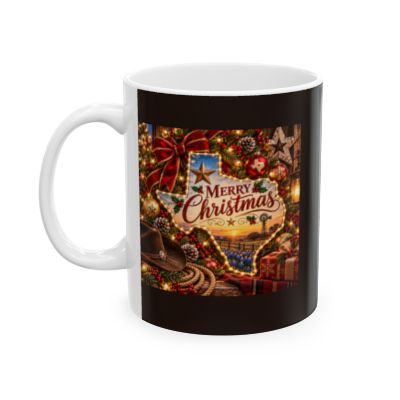 Rustic Texas Christmas cup