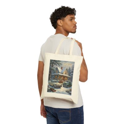 Christmas at the Country Home bag mockup — alternate view