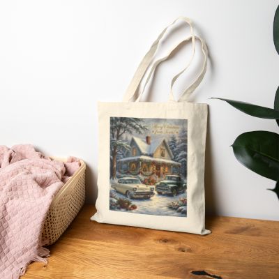 Christmas at the Country Home bag mockup — alternate view