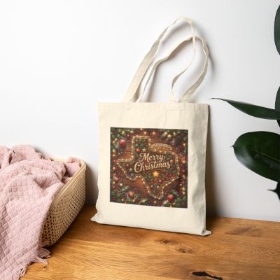Lone Star Christmas bag mockup — alternate view