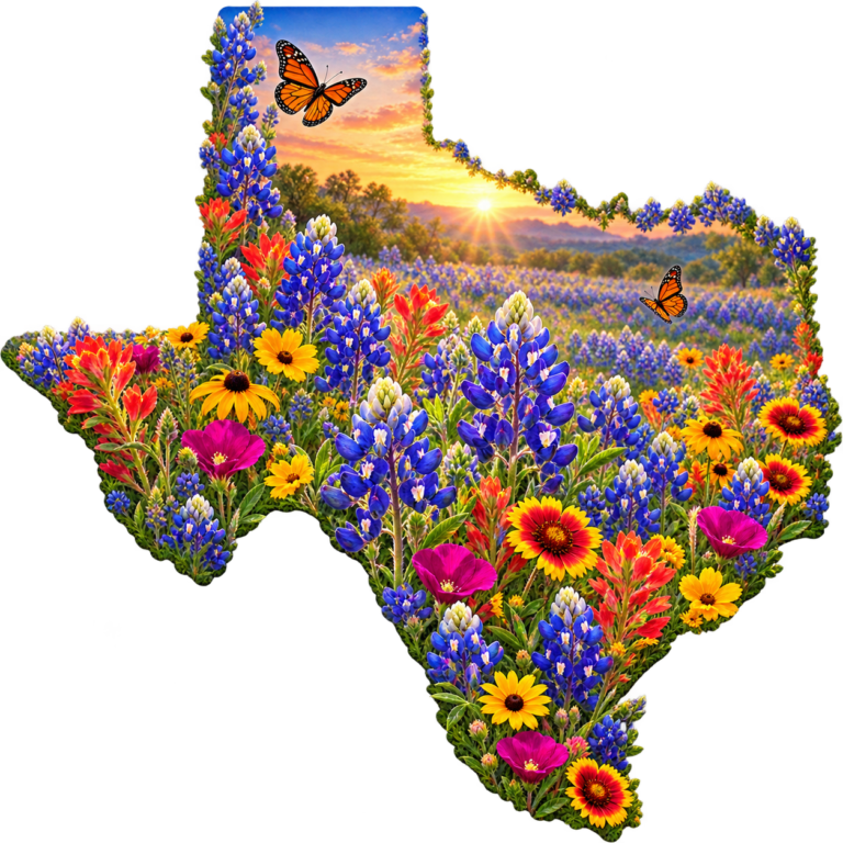 Butterflies and Sunrise artwork