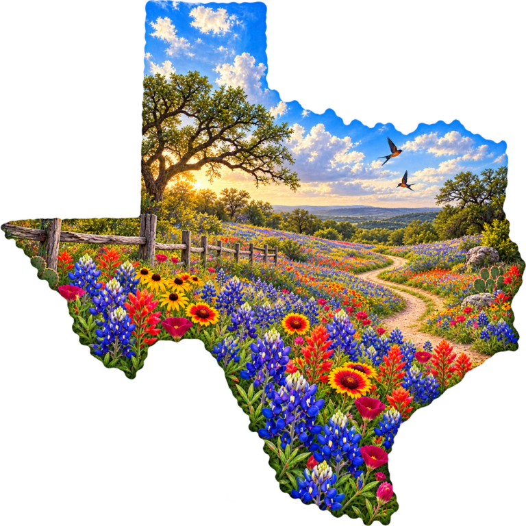 Flowers on a Country Road artwork