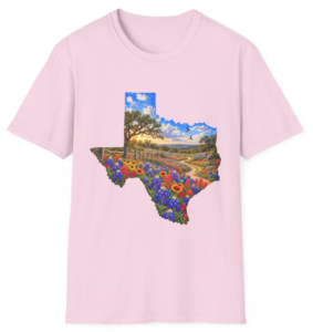 Flowers on a Country Road T-Shirt mockup