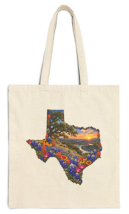 Lazy River Sunrise and Flowers Handbag mockup