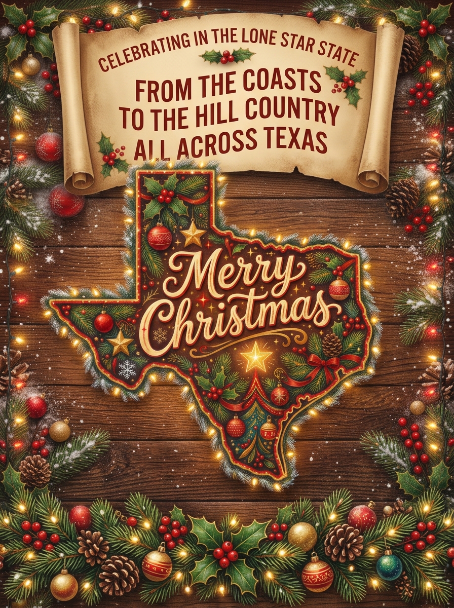 Merry Christmas Across Texas artwork